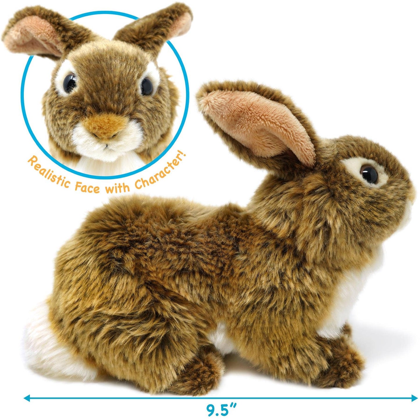 VIAHART Toy Co. - Brigid the Brown Rabbit | 10 Inch Stuffed Animal Plush