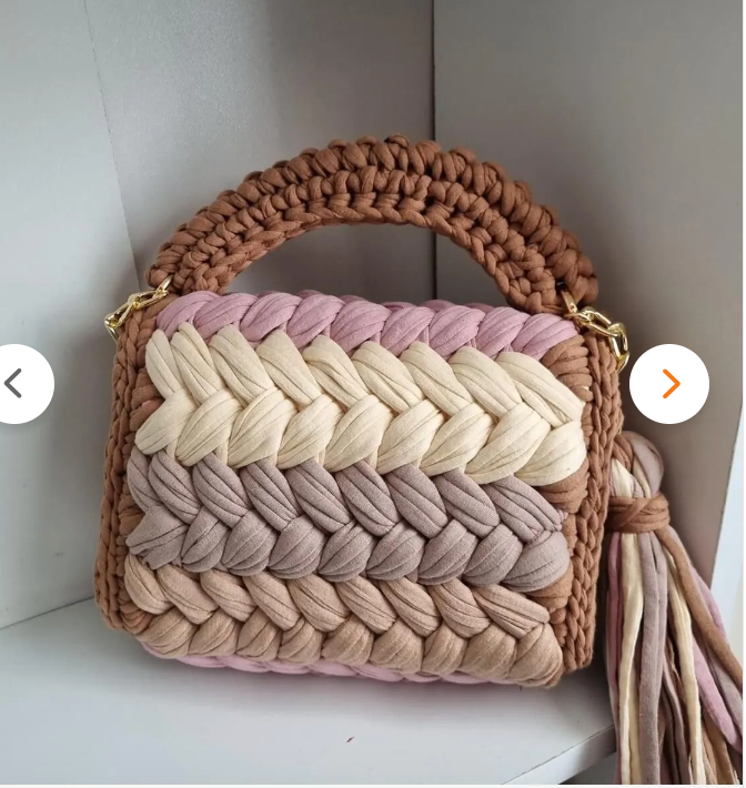 CHQEL - CHQEL Evening Clutch Bag for Women, Handmade Crochet Purse