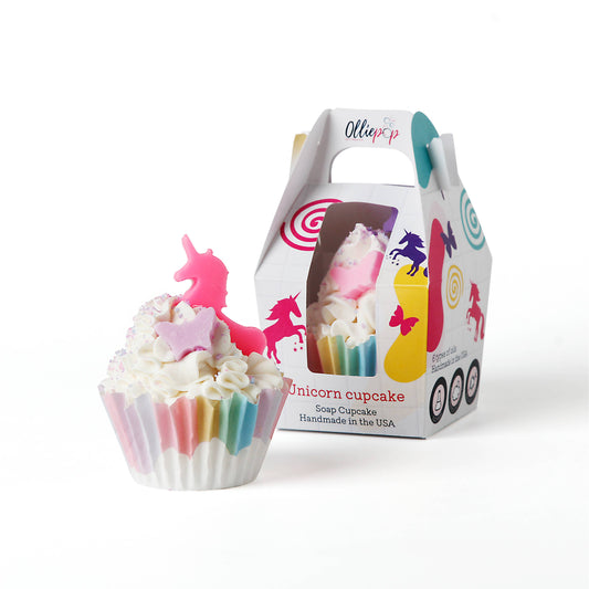 Handmade Unicorn Cupcake Soap: Box